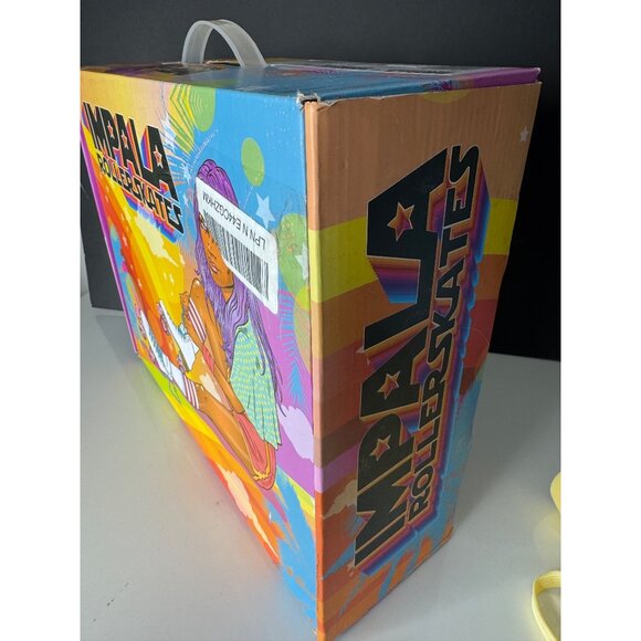 NIB Impala Quad Roller Skates Sky Blue Yellow US 9 EU 40 - Picture 11 of 12